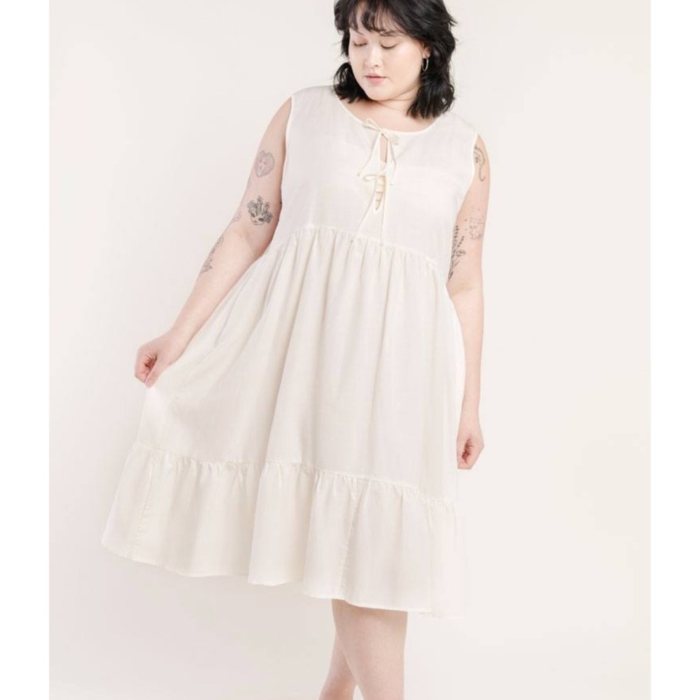 Tradlands Birdie Sleeveless Dress in Birch